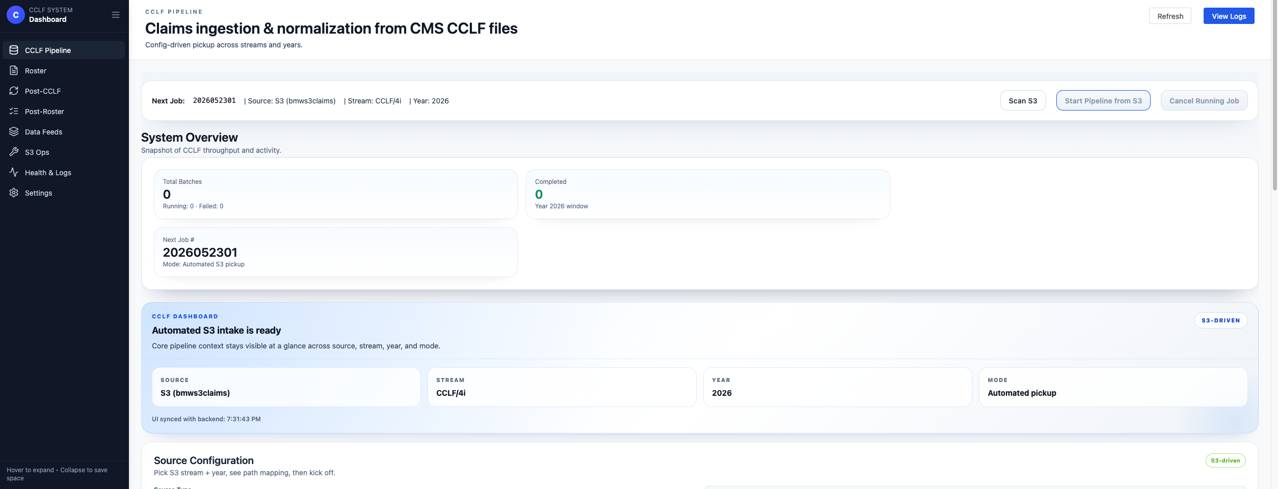 Healthcare data infrastructure preview